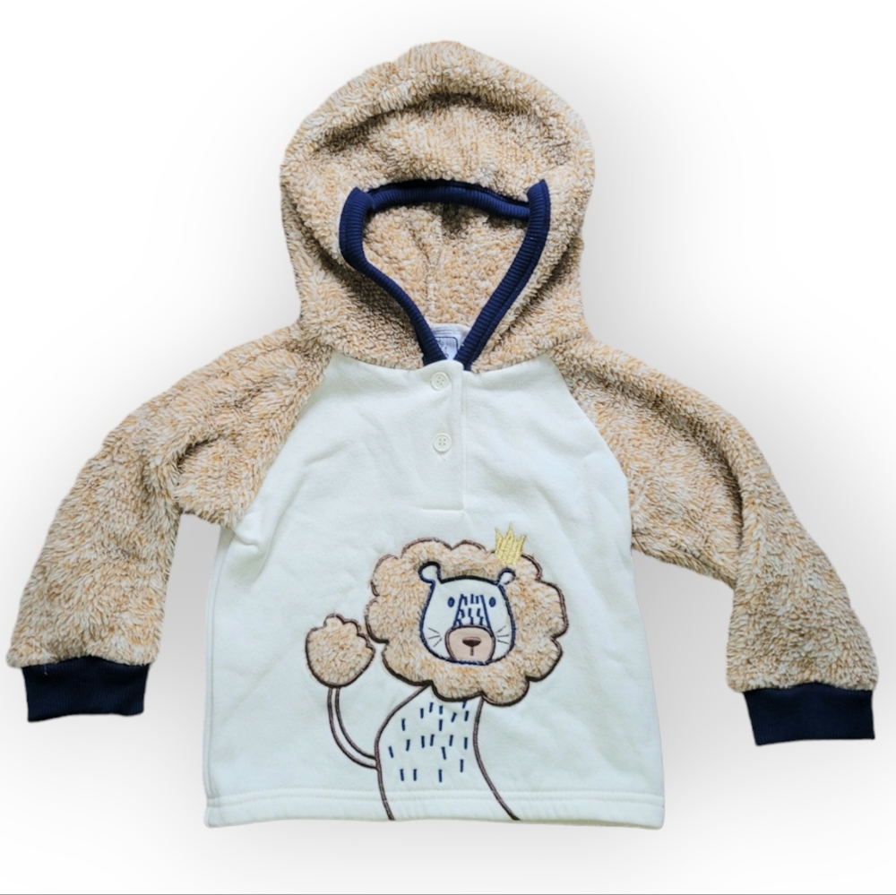 Quacker Jack 24M Unisex Soft Hooded Long Sleeve Top